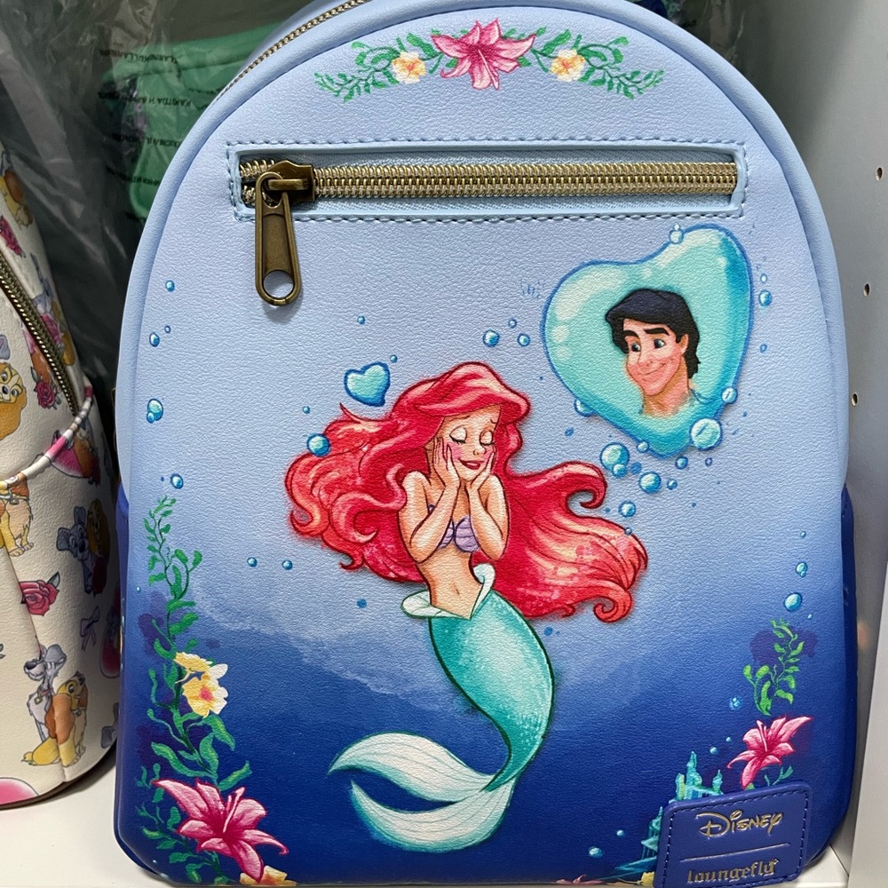 Loungefly Disney The Little Mermaid Ariel Daydreaming Mini Backpack New With Tag